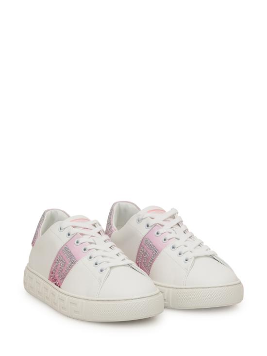 25SS 베르사체 스니커즈 10135681A13518 2WL90 WHITE PASTEL PINK - VERSACE