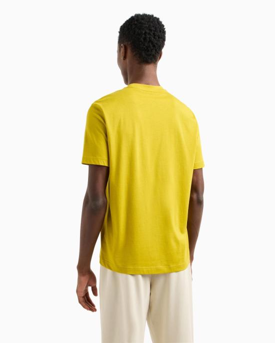 25SS 엠포리오 아르마니 반팔 티셔츠 7M000224 AF10375 U7036 Yellow - EMPORIO ARMANI