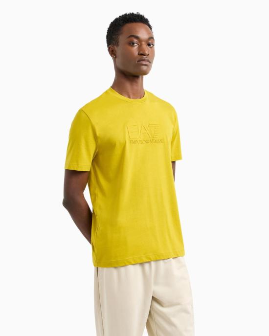 25SS 엠포리오 아르마니 반팔 티셔츠 7M000224 AF10375 U7036 Yellow - EMPORIO ARMANI