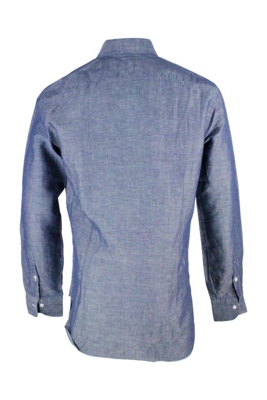 25SS 발바 긴팔 셔츠 LFU1266465 01 Denim - BARBA