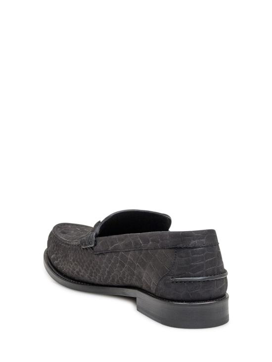 24FW 베르사체 로퍼 10135921A12292 1B00P BLACK PALLADIUM - VERSACE