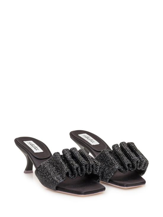  세바스챤 힐/펌프스 SE1128 BLACKCRYSTAL BLACK STRASS CRYSTAL - SEBASTIAN