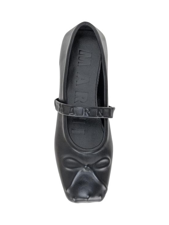 25SS 마르니 플랫 슈즈 MJMS007700P3628 00N99 BLACK - MARNI