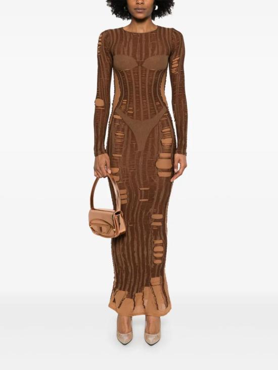 25SS 디젤 롱 원피스 A181250BJBI 7DG Brown - DIESEL