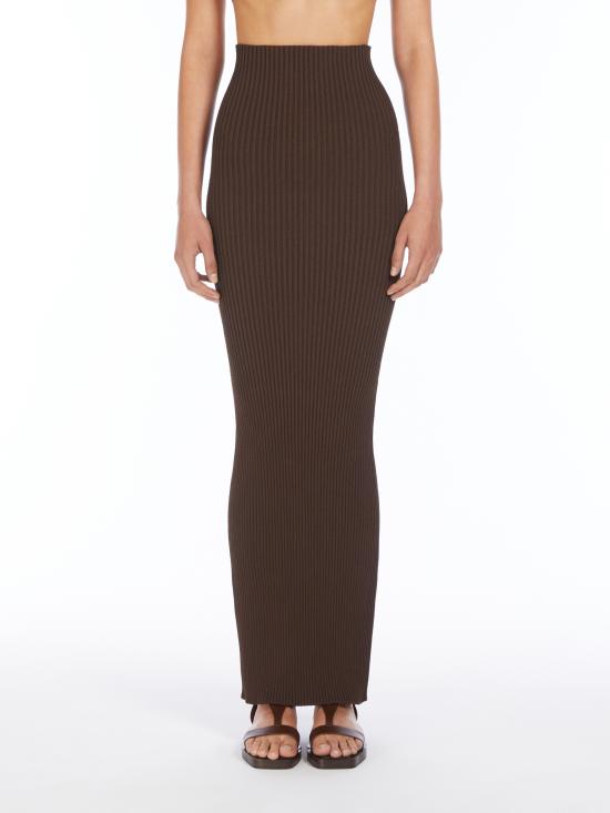 25SS 막스마라 롱 스커트 2511301053600 Brown - MAX MARA