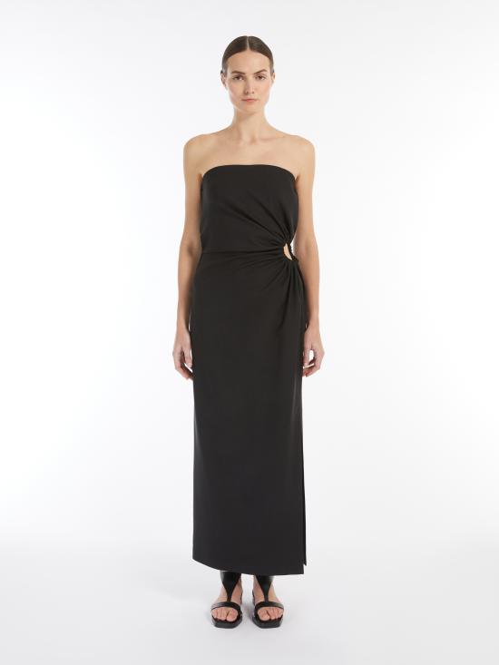 25SS 막스마라 롱 원피스 2511221193600 002 Black - MAX MARA