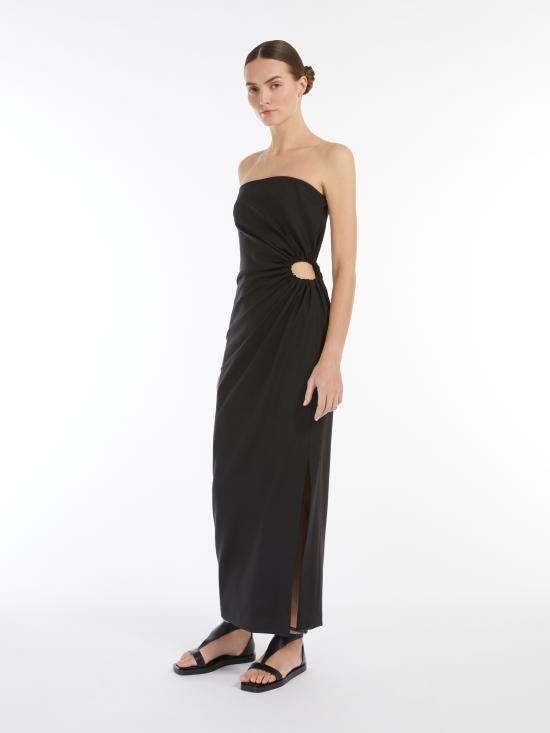 25SS 막스마라 롱 원피스 2511221193600 002 Black - MAX MARA