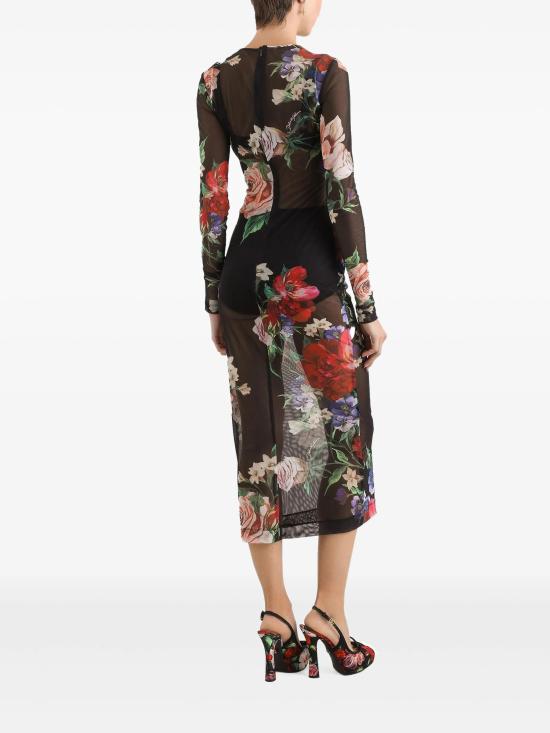 25SS 돌체앤가바나 미디 원피스 F6IAPTFSUBV HN5PR Black - DOLCE & GABBANA