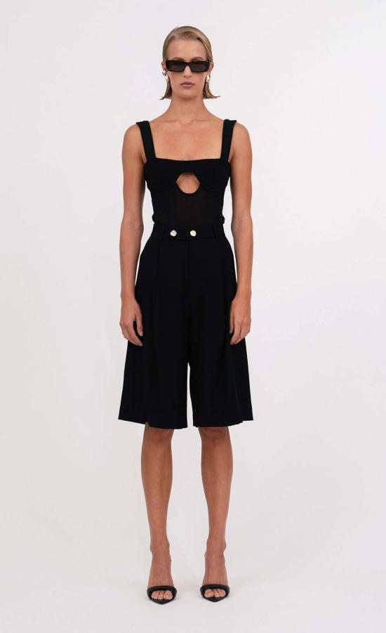  논살란트 레이블 민소매 티셔츠 넌샬런트 라벨 카르멘 탱크 블랙 - NONCHALANT LABEL