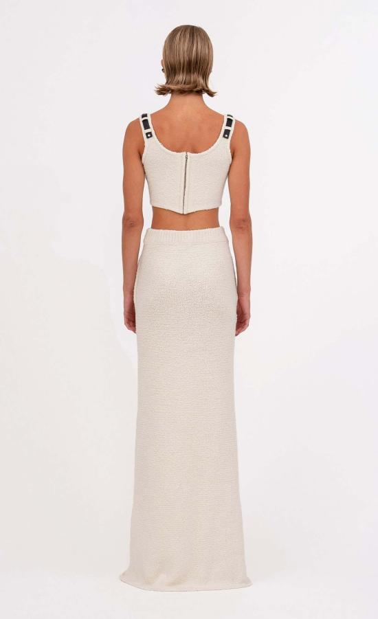  논살란트 레이블 롱 스커트 논샬런트 라벨 시몬 스커트 아이보리 - NONCHALANT LABEL