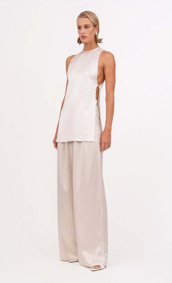  논살란트 레이블 민소매 티셔츠 무심한 라벨 스타시아  샴페인