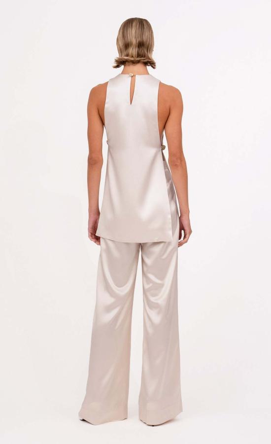  논살란트 레이블 민소매 티셔츠 무심한 라벨 스타시아  샴페인 - NONCHALANT LABEL