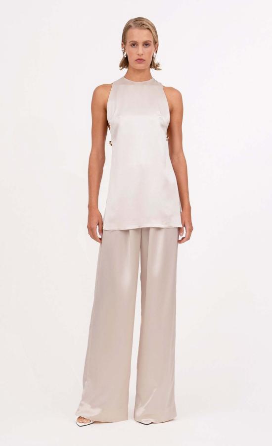  논살란트 레이블 민소매 티셔츠 무심한 라벨 스타시아  샴페인 - NONCHALANT LABEL