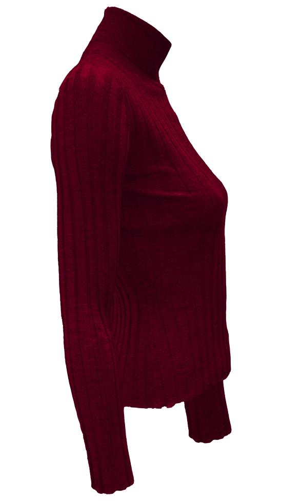 25FW 라 로즈 터틀넥 J01121 31556 Bordeaux - LA ROSE