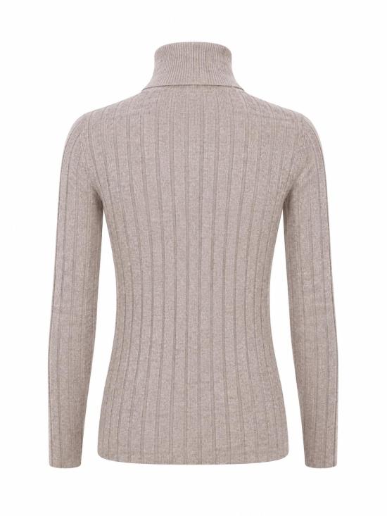 25FW 라 로즈 터틀넥 J01121 31329 BEIGE MELANGE - LA ROSE