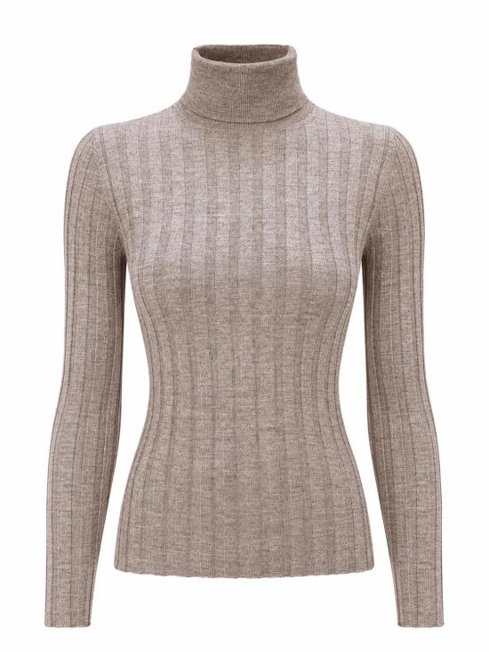 25FW 라 로즈 터틀넥 J01121 31329 BEIGE MELANGE