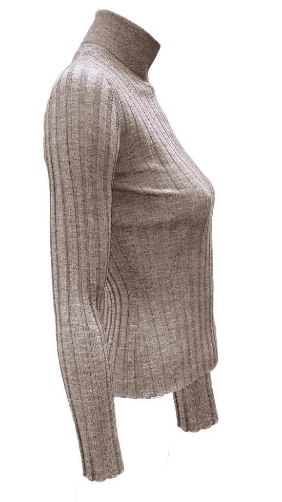 25FW 라 로즈 터틀넥 J01121 31329 BEIGE MELANGE - LA ROSE