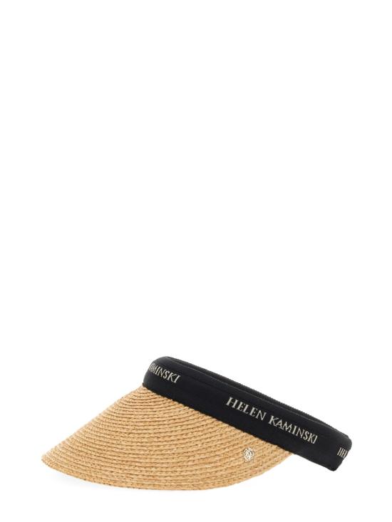 25SS 헬렌카민스키 버킷햇 HAT50265 NATURAL BLACK LOGO DOM - HELEN KAMINSKI