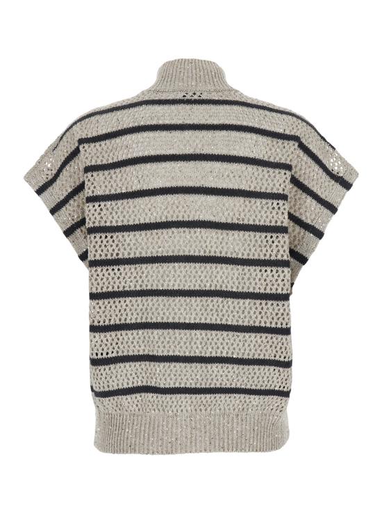 25SS 브루넬로 쿠치넬리 베스트 MCO558916CHI53 Beige - BRUNELLO CUCINELLI