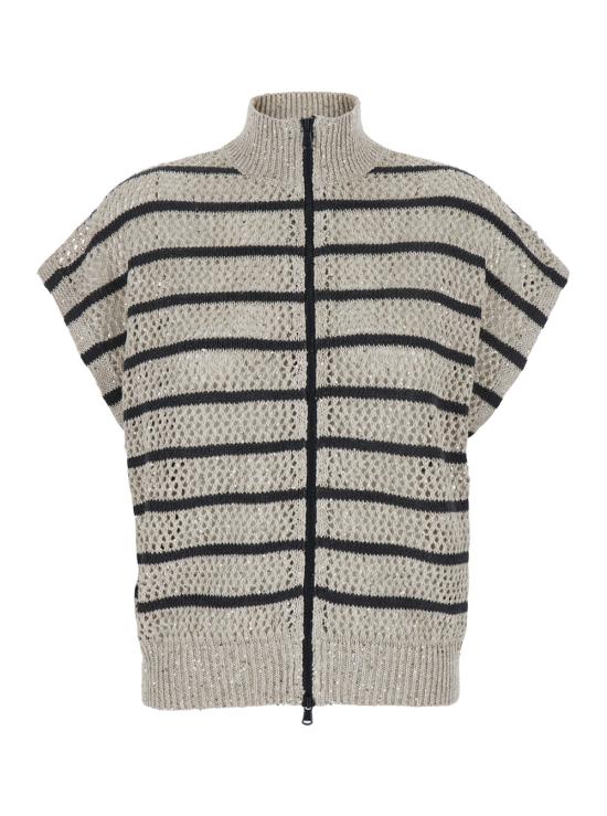 25SS 브루넬로 쿠치넬리 베스트 MCO558916CHI53 Beige