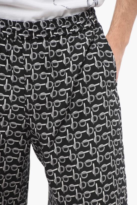  버버리 숏팬츠 8089043 B9593 SILVER BLACK Black - BURBERRY