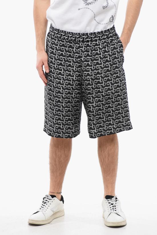  버버리 숏팬츠 8089043 B9593 SILVER BLACK Black