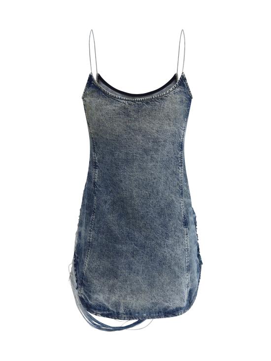 25SS 디젤 숏 원피스 A189640CMBP 01 BLUE - DIESEL