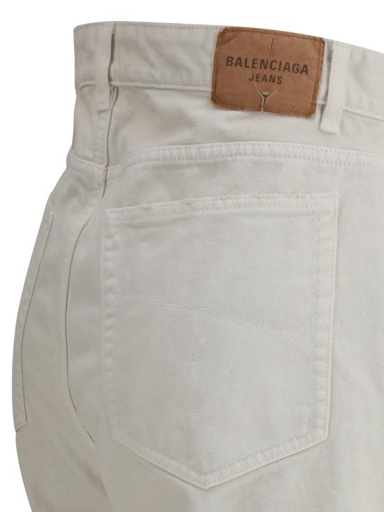 25SS 발렌시아가 스트레이트 팬츠 786468TJW94 9000 WHITE - BALENCIAGA