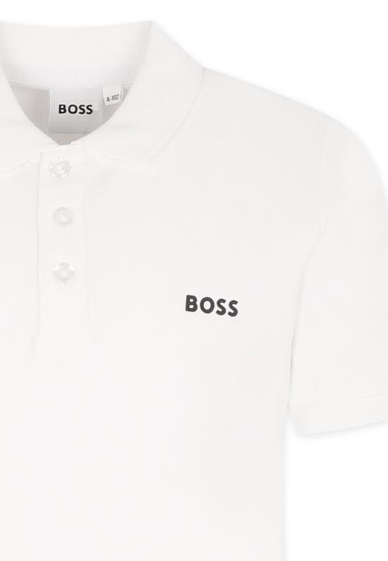 25SS [키즈] 보스 폴로 셔츠 J52014 10P WHITE - BOSS