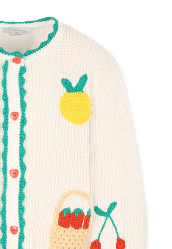 25SS [키즈] 스텔라 맥카트니 가디건 TW9A30 Z1876 101 WHITE - STELLA MCCARTNEY