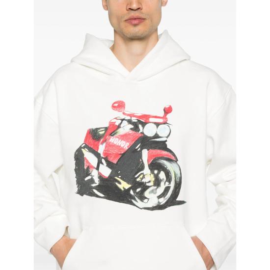 25SS 오너 더 기프트 후드 티셔츠 HTG250151 WHITE - HONOR THE GIFT