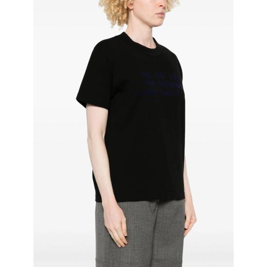 25SS 사카이 반팔 티셔츠 25 0977S 001 BLACK - SACAI