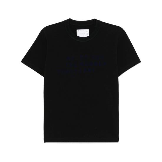 25SS 사카이 반팔 티셔츠 25 0977S 001 BLACK