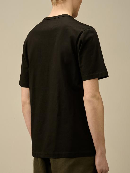25SS 씨피 컴퍼니 폴로 티셔츠 18CMTS107A110301W999 BLACK DOM - C.P. COMPANY