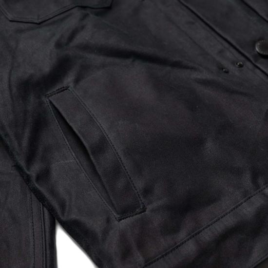  Freenote Cloth 무톤 프리노트 클로스 Rj 1 라이더 재킷 블랙 - FREENOTE CLOTH