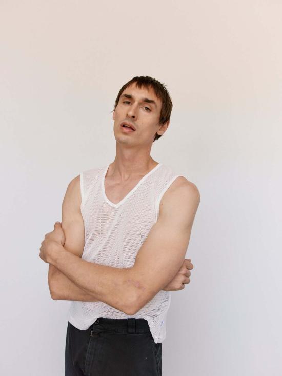  MM6 메종마르지엘라 민소매 티셔츠 Mm6 메종 마르지엘라 니트 탱크 탑 화이트 - MM6 MAISON MARGIELA