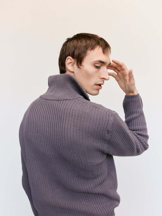  아워레가시 스웨터 우리의 유산 웻 바크 드라이 코튼 네비게이터 폴로 - OUR LEGACY