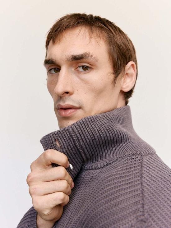  아워레가시 스웨터 우리의 유산 웻 바크 드라이 코튼 네비게이터 폴로 - OUR LEGACY