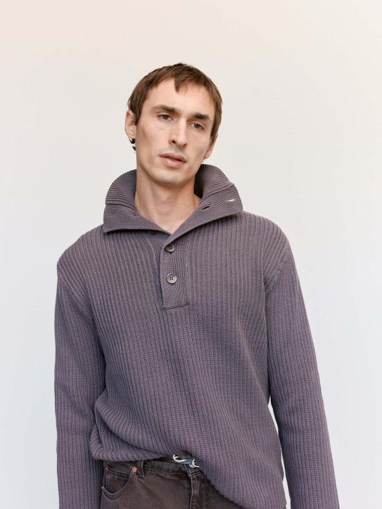  아워레가시 스웨터 우리의 유산 웻 바크 드라이 코튼 네비게이터 폴로