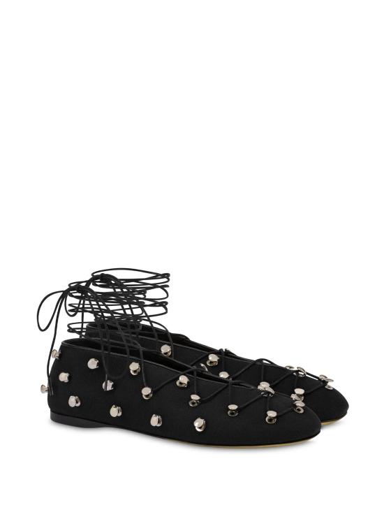 25SS 모스키노 플랫 슈즈 MA11030C1MMW0 00A Black - MOSCHINO