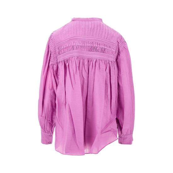  이자벨마랑에뚜왈 블라우스 ISABEL MARANT ETOILE 'Plalia' 코튼 보일  여성 퍼플 - ISABEL MARANT ETOILE