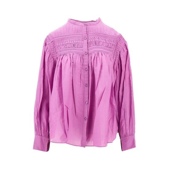  이자벨마랑에뚜왈 블라우스 ISABEL MARANT ETOILE 'Plalia' 코튼 보일  여성 퍼플