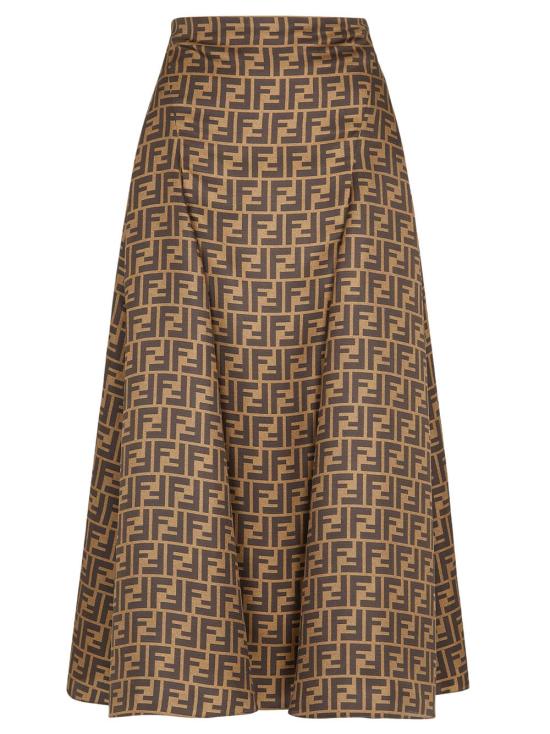 24FW 펜디 롱 스커트 FQ7601A8G3 F1440 Brown
