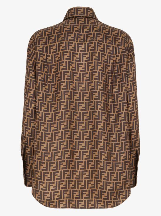 24FW 펜디 블라우스 FS8107A8G3 F118W Brown - FENDI