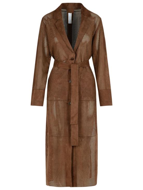 25SS 불리 코트 BE25 7928 PERF SUEGS360 Brown