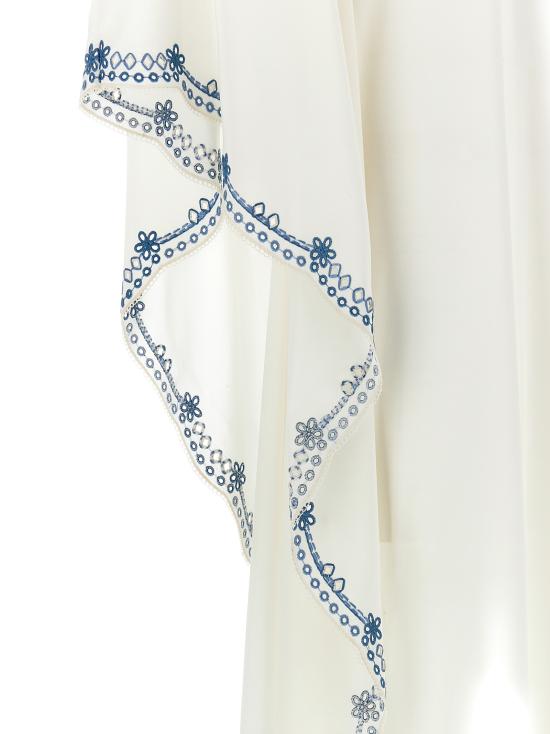 25SS 에르마노 설비노 롱 스커트 D462Q389FKE10602 White - ERMANNO SCERVINO