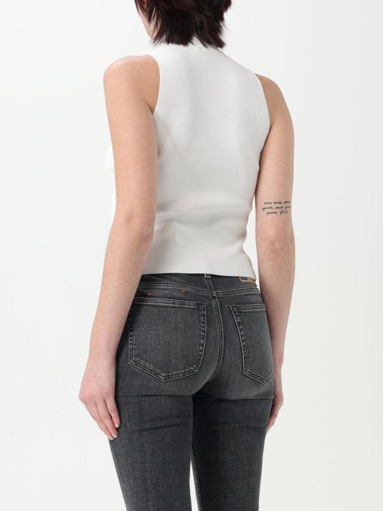 25FW 디젤 민소매 티셔츠 A130200DLAX 100 White - DIESEL