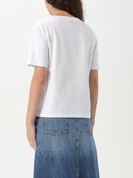 25SS 액티튜드 트윈세트 반팔 티셔츠 251AP2570 00840 White - ACTITUDE TWINSET