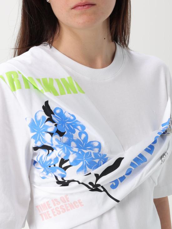 25SS 모스키노 반팔 티셔츠 12093229 1001 White - MOSCHINO