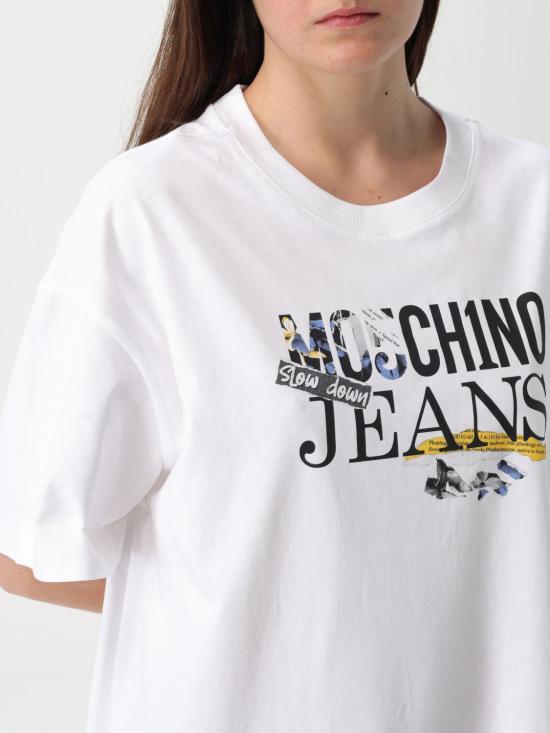 25SS 모스키노 미디 원피스 04663229 7001 White - MOSCHINO